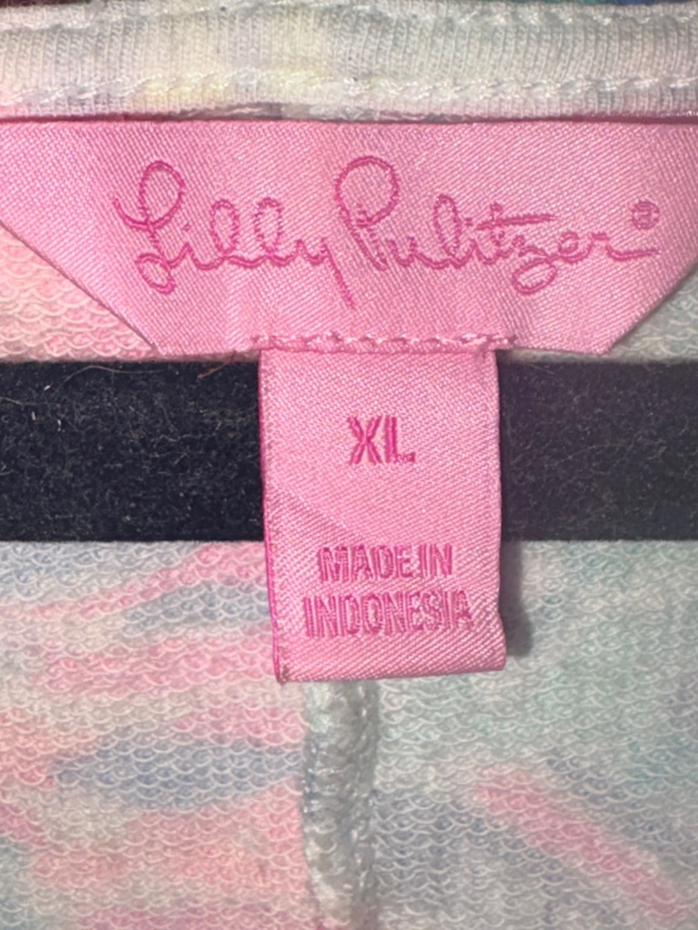 Lilly Pulitzer XL Tropical Shift Dress Gold Trim V-Neck - Picture 6 of 12